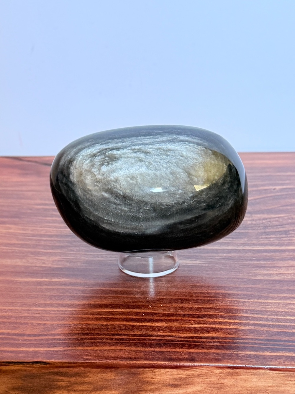 Large Silver Sheen Obsidian Freeform 506g (17.8oz) –Brilliant Double-Sided Flash